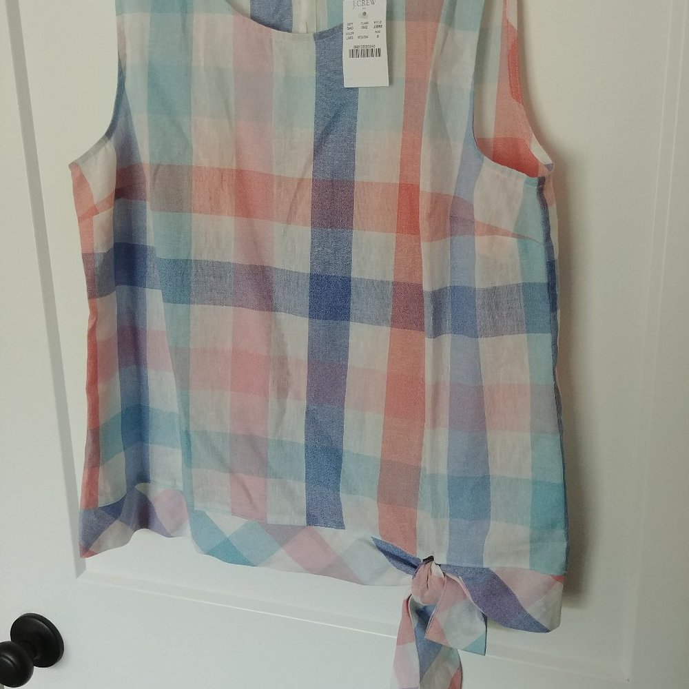 NWT - JCrew Factory Gingham Tank
